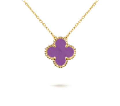 [Lora]CLOVER 15MM SINGLE FLOWER NECKLACE COLLECTION