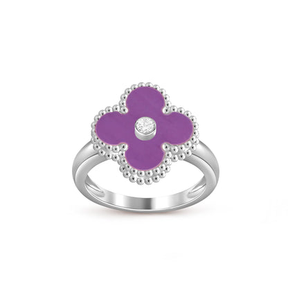 [Lora]CLOVER SILVER DIOMND RING COLLECTION
