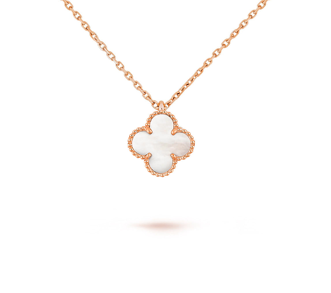 [Lora]CLOVER MINI 9.5MM CARNELIANS NECKLACE COLLECTION