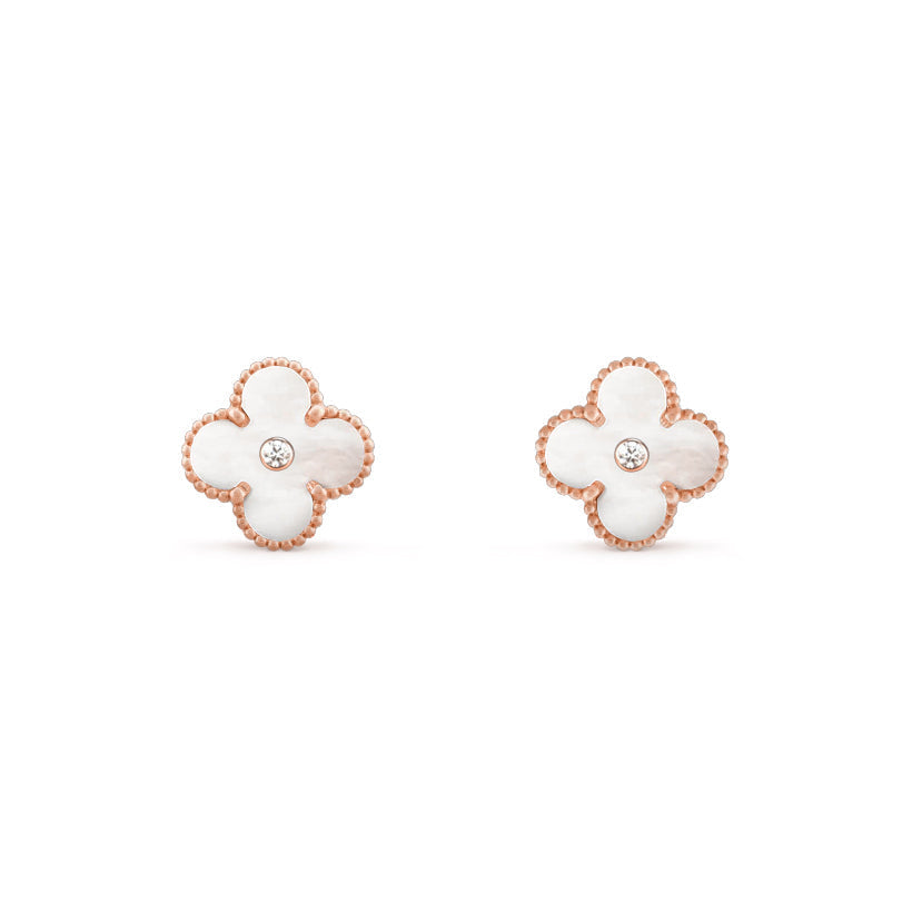 [Lora]CLOVER  15MM DIAMOND EARRINGS COLLECTION