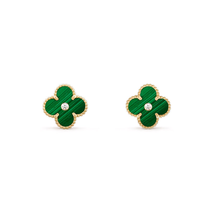 [Lora]CLOVER  15MM DIAMOND EARRINGS COLLECTION