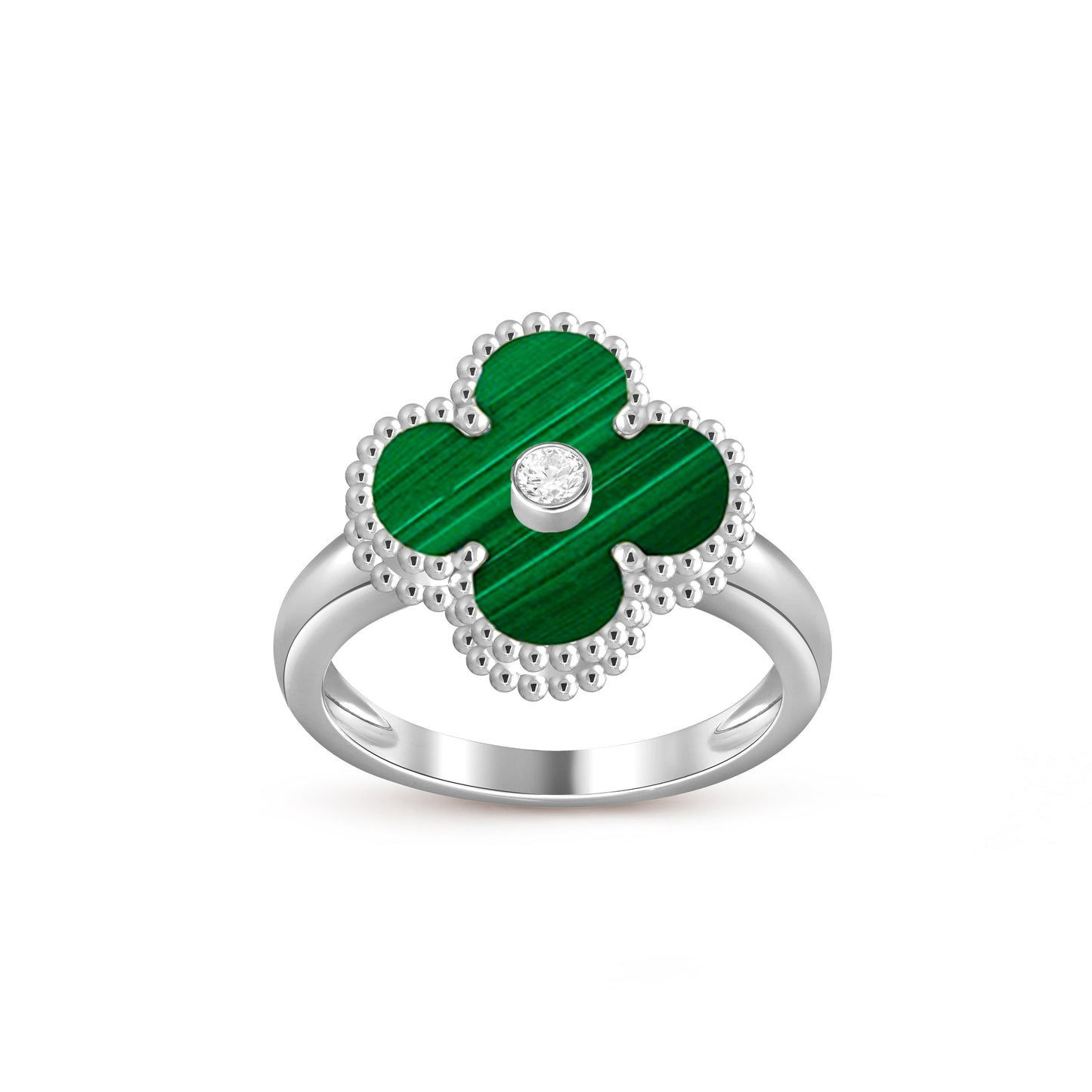 [Lora]CLOVER SILVER DIOMND RING COLLECTION
