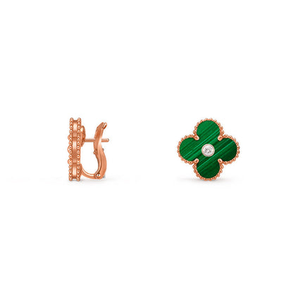 [Lora]CLOVER 15MM MOP DIAMOND EARRINGS COLLECTION