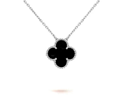 [Lora]CLOVER 15MM NECKLACE SILVER COLLECTION