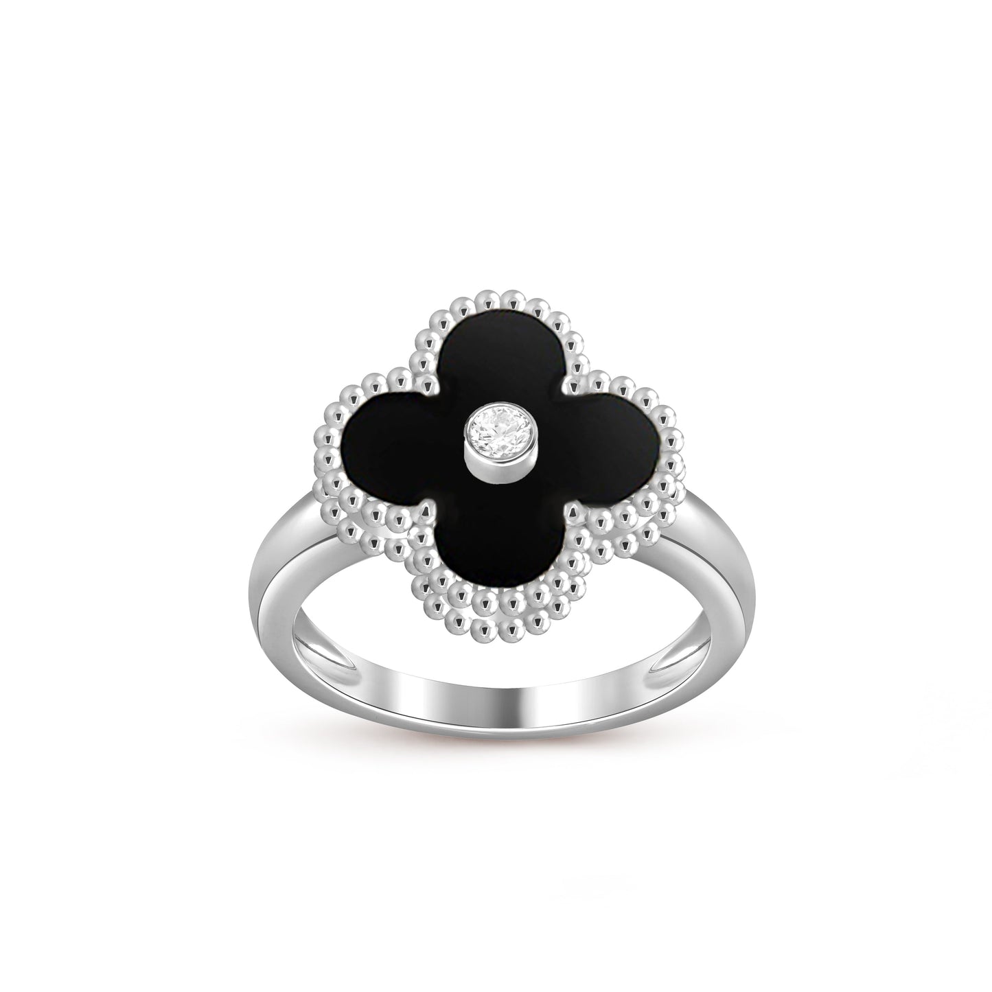[Lora]CLOVER SILVER DIOMND RING COLLECTION