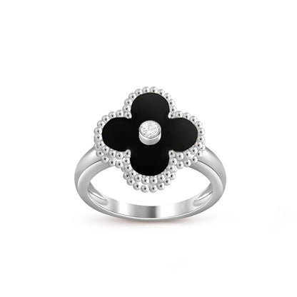 [Lora]CLOVER SILVER DIOMND RING COLLECTION