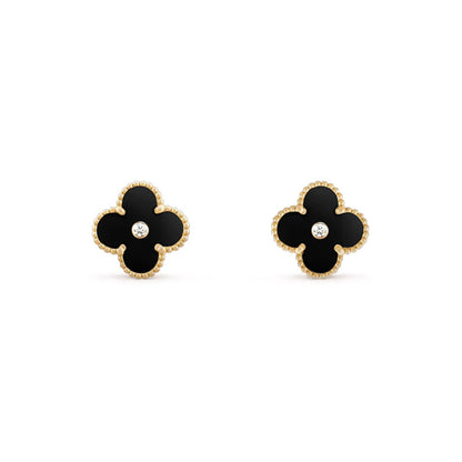 [Lora]CLOVER  15MM DIAMOND EARRINGS COLLECTION