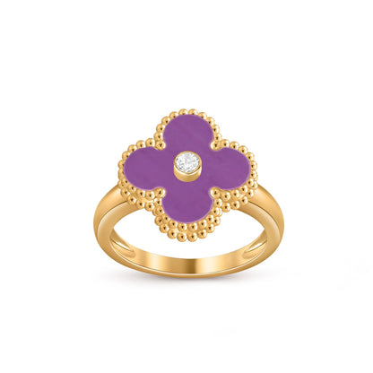 [Lora]CLOVER DIAMOND RING GOLD COLLECTION