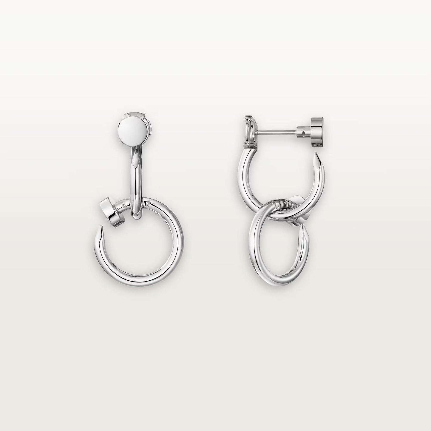 [LORA] JUSTE NO DIAMOND DOUBLE EARRINGS