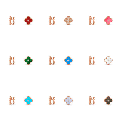 [Lora]CLOVER 15MM MOP DIAMOND EARRINGS COLLECTION