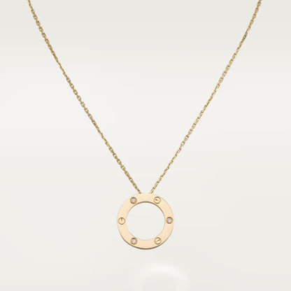 [Lora] LOVE NECKLACE 16MM 3 DIAMONDS