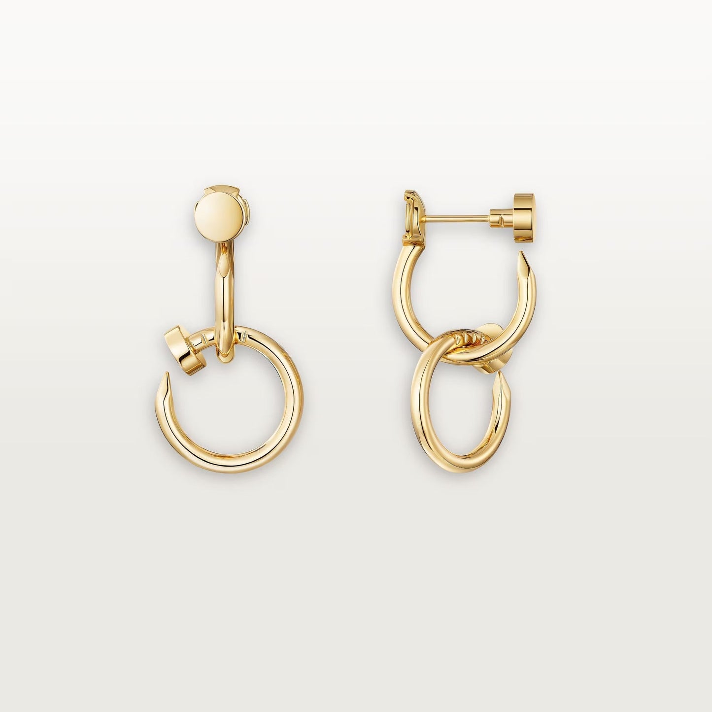[LORA] JUSTE NO DIAMOND DOUBLE EARRINGS