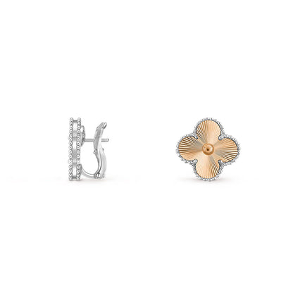[Lora]CLOVER SILVER 15MM MOP EARRINGS COLLECTION
