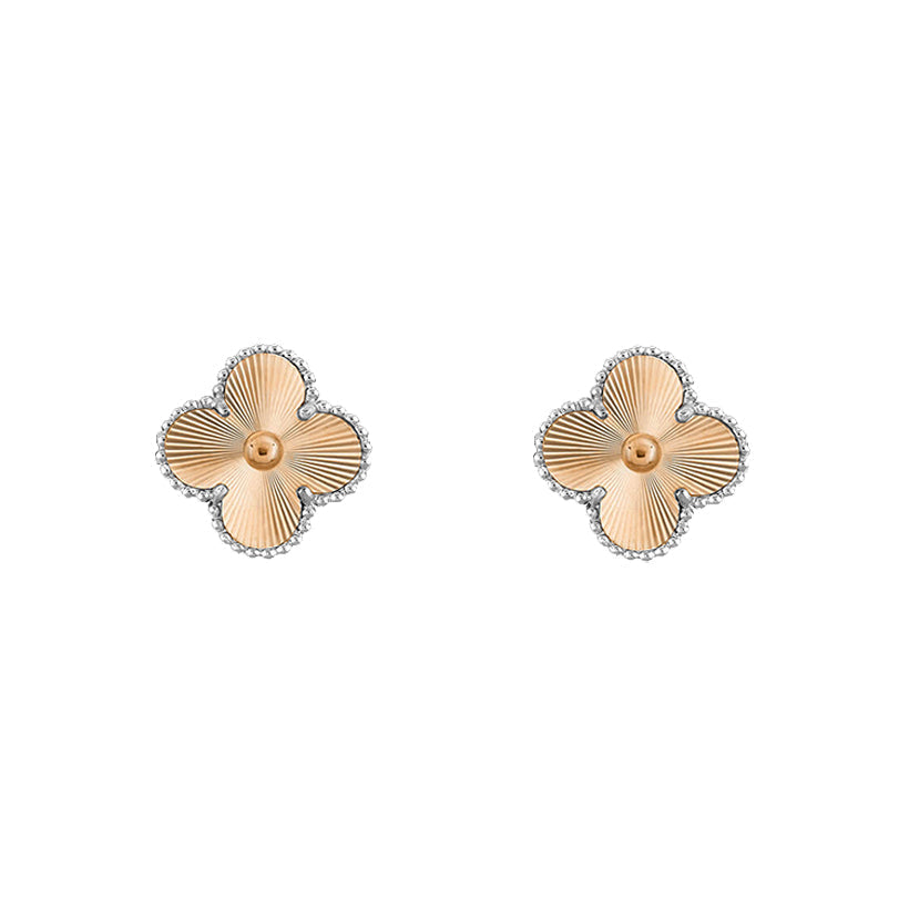 [Lora]CLOVER SILVER 15MM EARRINGS COLLECTION