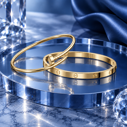 [Lora] LOVE & JUSTE Classic Bracelet Stack Set