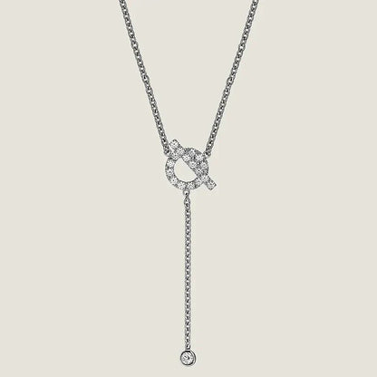 [LORA]FINESSE SILVER DIAMOND NECKLACE