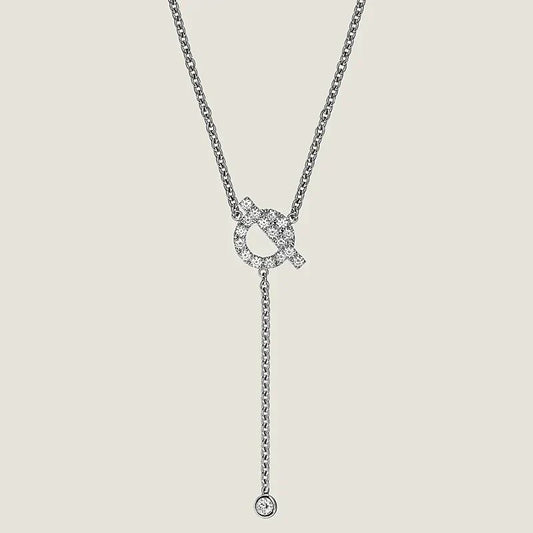 [LORA]FINESSE SILVER DIAMOND NECKLACE