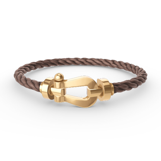 [LORA]FORCE LARGE HORSESHOE NO DIAMOND BRACELET GOLD