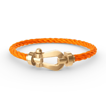 [LORA]FORCE LARGE HORSESHOE NO DIAMOND BRACELET GOLD