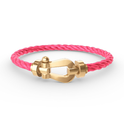 [LORA]FORCE LARGE HORSESHOE NO DIAMOND BRACELET GOLD
