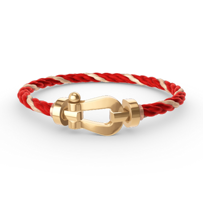 [LORA]FORCE LARGE HORSESHOE NO DIAMOND BRACELET GOLD