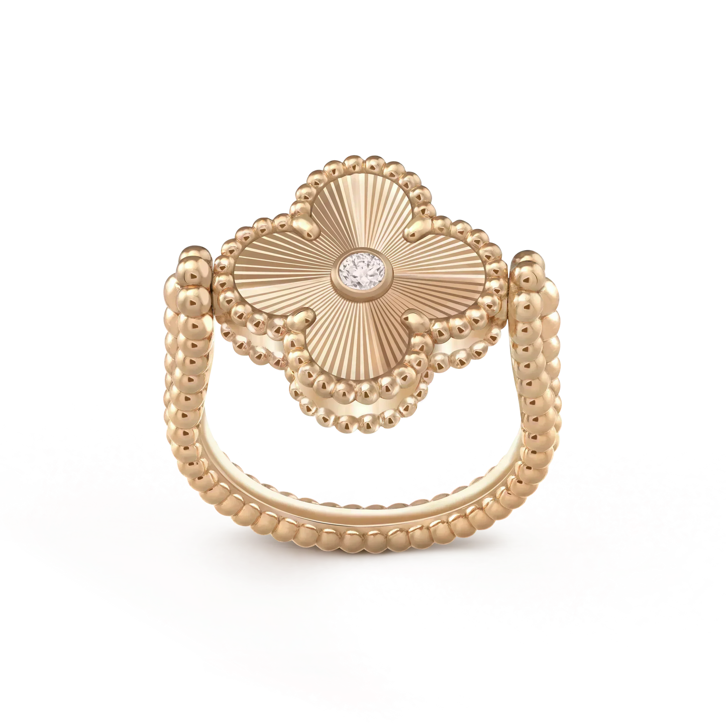 [LORA]CLOVER RIVERSIBLE ROSE GOLD RING