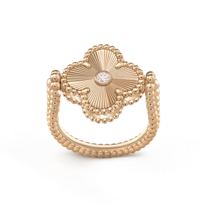 [Lora]CLOVER RIVERSIBLE RING ROSE GOLD COLLECTION