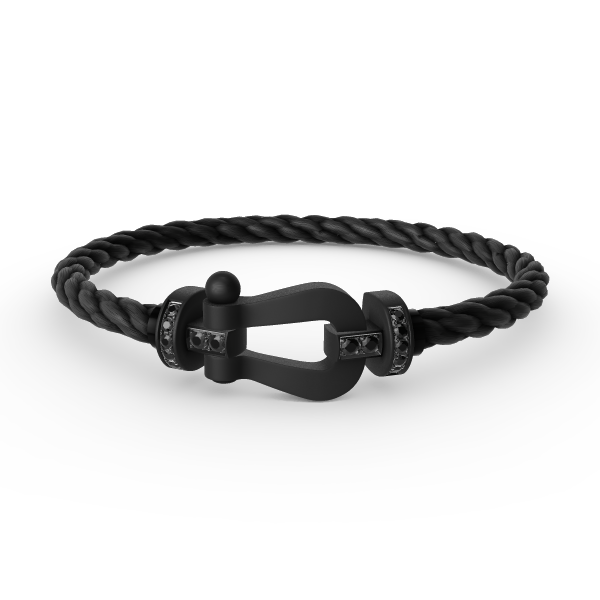 [LORA]FORCE LARGE SERIES HORSESHOE BLACK SAMURAI BRACELET