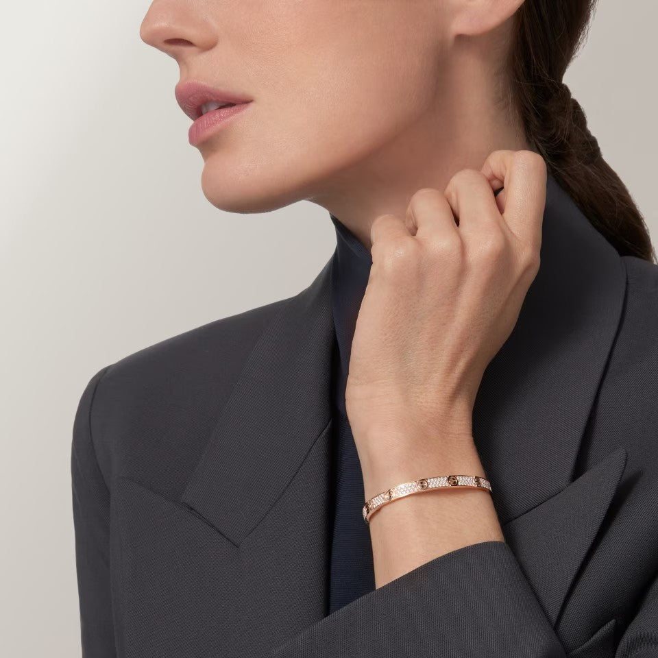 [LORA] LOVE BRACELET 4.8MM DIAMOND-PAVED