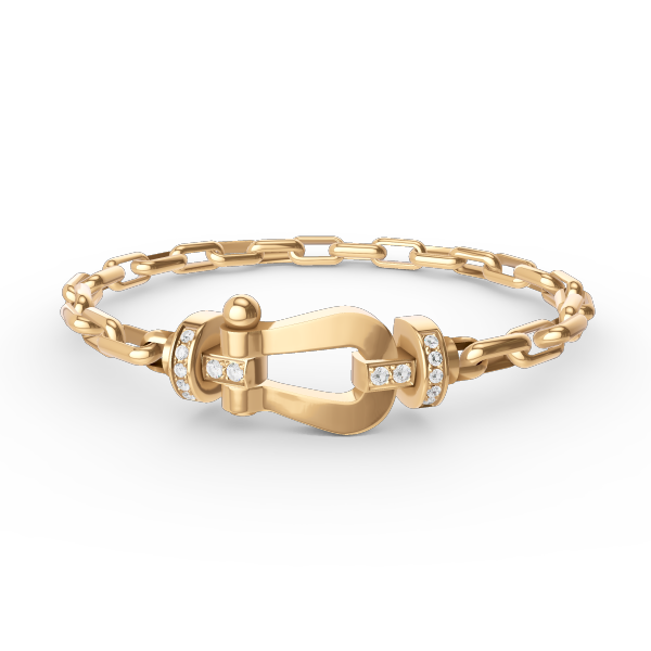 [LORA]FORCE LARGE HORSESHOE CLASP  METAL BRACELET