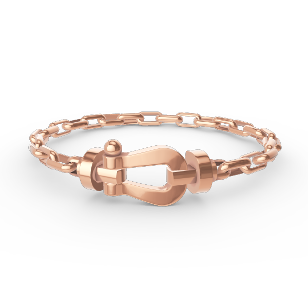 [LORA]FORCE LARGE HORSESHOE CLASP  METAL BRACELET