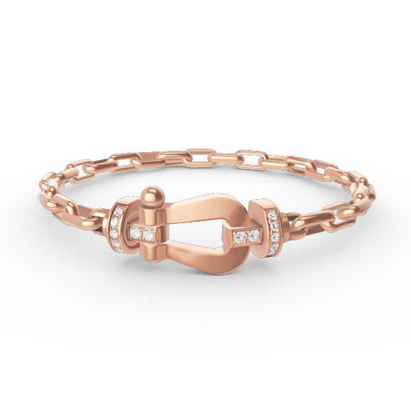 [LORA]FORCE LARGE HORSESHOE CLASP  METAL BRACELET