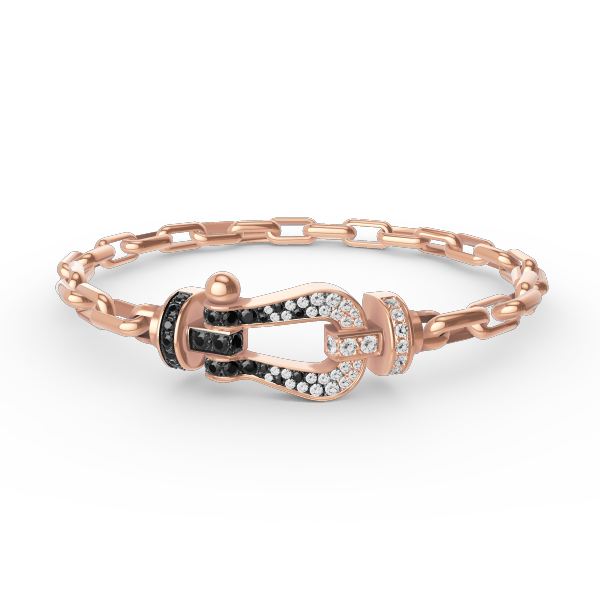 [LORA]FORCE LARGE HORSESHOE CLASP  METAL BRACELET