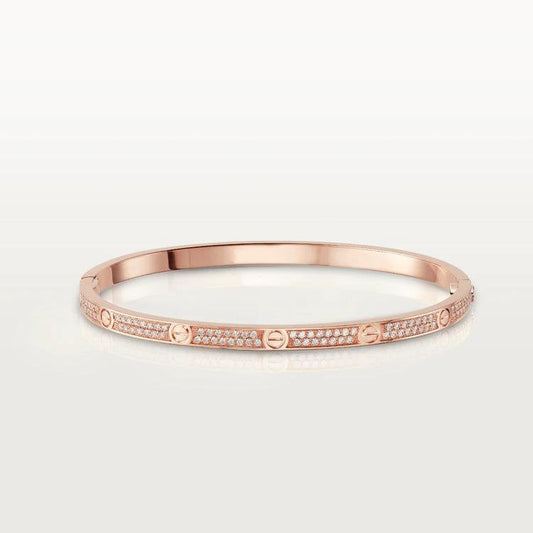 [LORA]LOVE BRACELET 3.65MM DIAMOND-PAVED