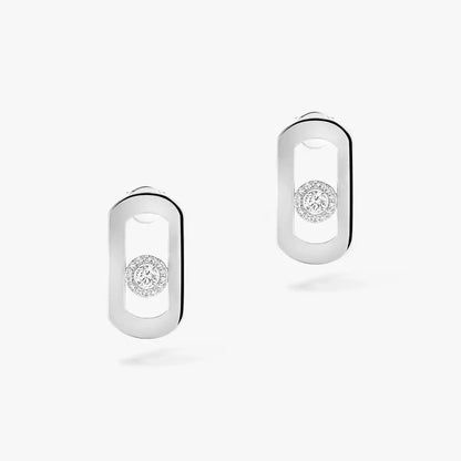 [LORA] So Move Diamond Earrings in Yellow Gold