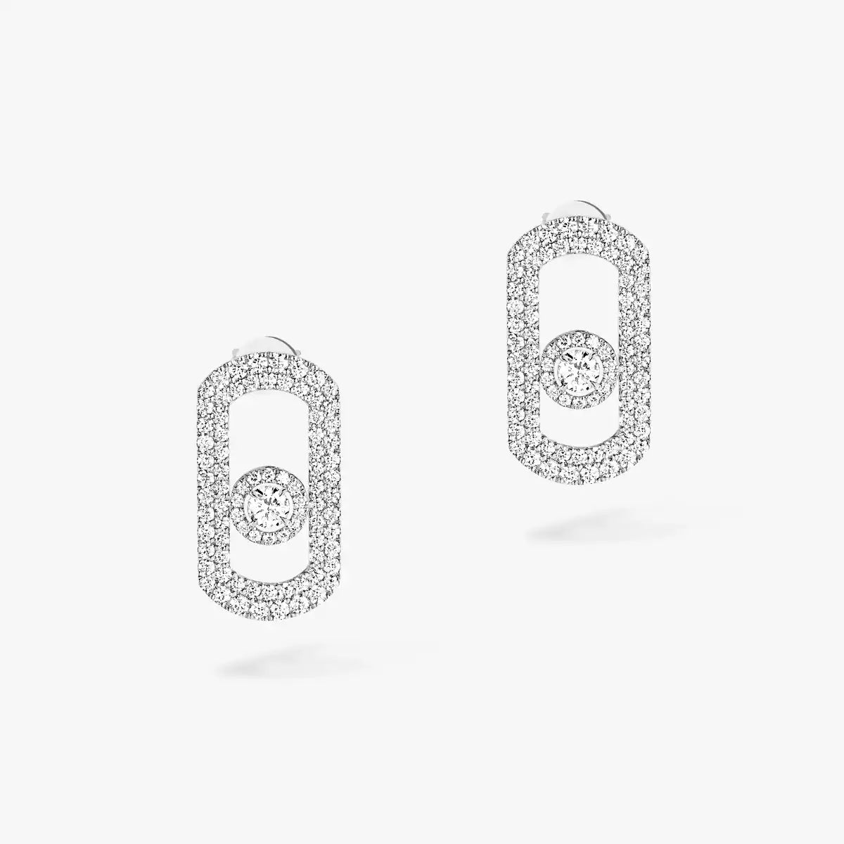 [LORA] So Move Pave_-Set Diamond Earrings in Silver
