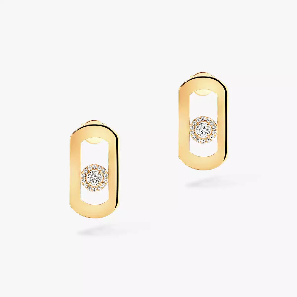 [LORA] So Move Diamond Earrings in Yellow Gold