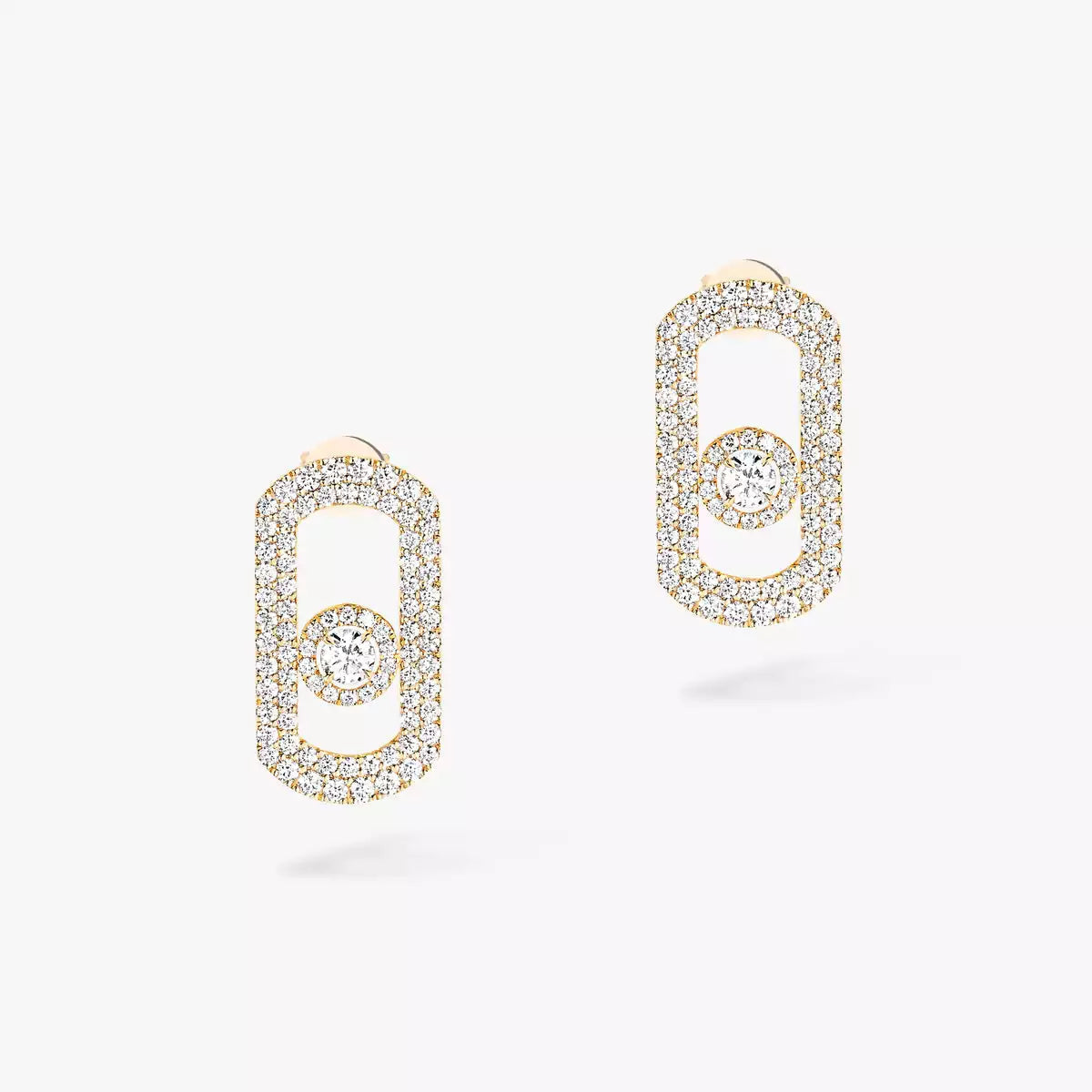 [LORA] So Move Pave_-Set Diamond Earrings in Silver