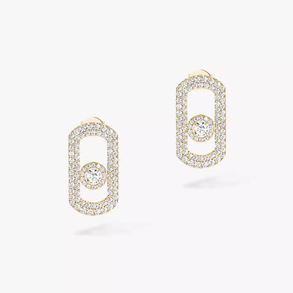 [LORA] So Move Pave_-Set Diamond Earrings in Silver