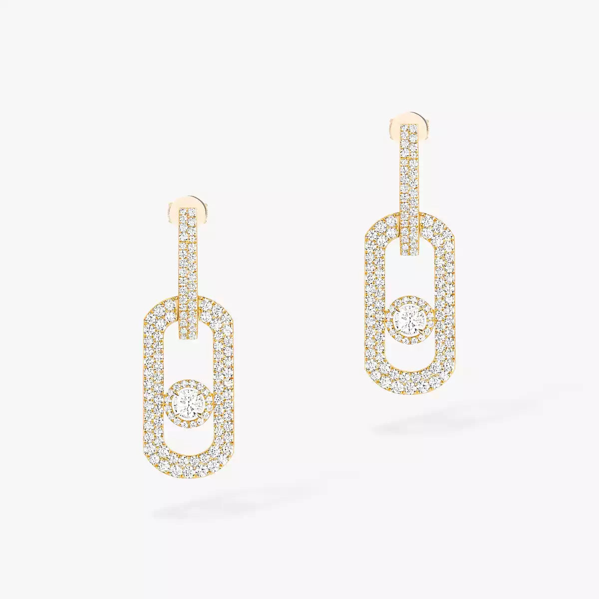 [LORA] So Move XL Pave_-Set Diamond Pendant Earrings