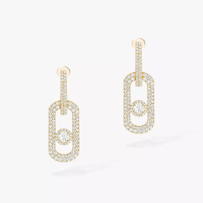 [LORA] So Move XL Pave_-Set Diamond Pendant Earrings