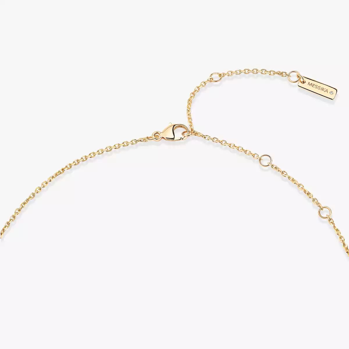 [LORA] Lucky Eye Diamond Necklace in Rose Gold and Turquoise