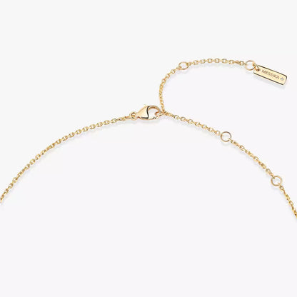 [LORA] Lucky Eye Diamond Necklace in Rose Gold and Turquoise