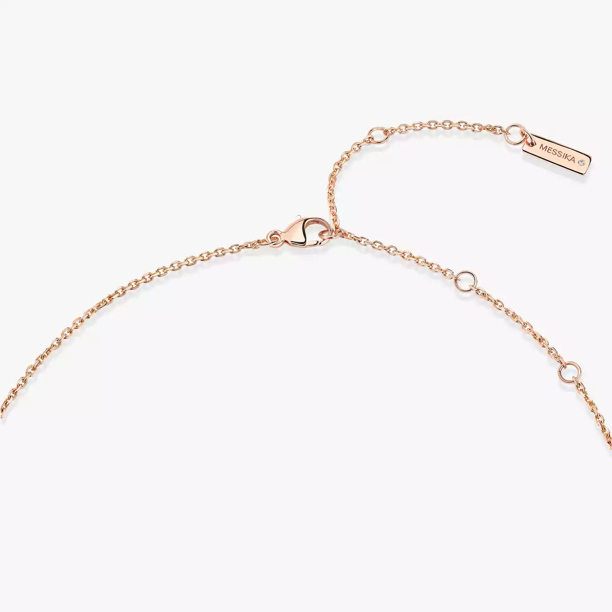 [LORA] Lucky Eye Diamond Necklace in Rose Gold and Turquoise