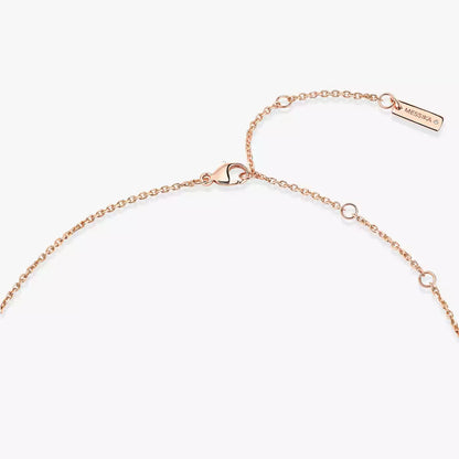 [LORA] Lucky Eye Diamond Necklace in Rose Gold and Turquoise