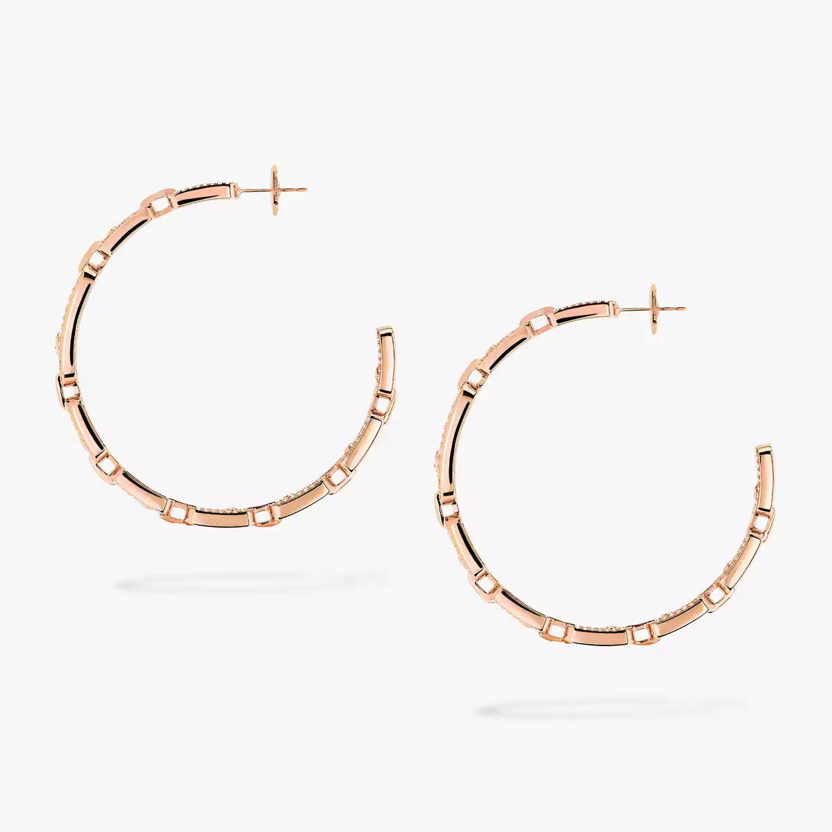 [[LORA] Move Link Diamond Hoop Earrings