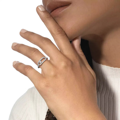 [LORA] Move Uno Diamond Ring in Gold