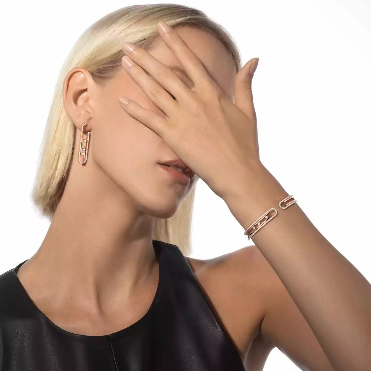 [LORA] Diamond Pendant Earrings Move 10Th
