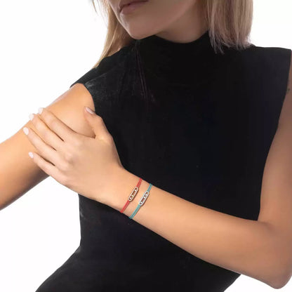 [LORA] Messika Care(s) pink cord pavé bracelet