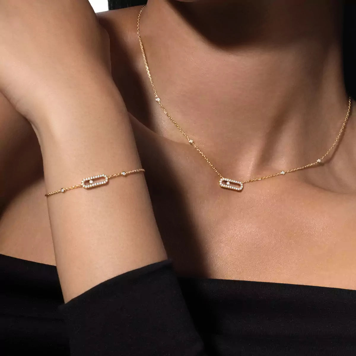 [LORA] Diamond Necklace Move Uno